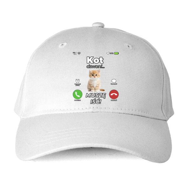 Czapka ze zwierzętami bekowa – Kot dzwoni - obrazek 4