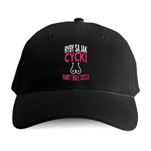 Czapka hobbystyczna Wędkarska -Ryby jak cycki