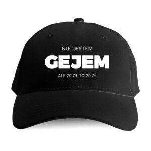 Czapka Czarny humor Bekowa - nie jestem gejem