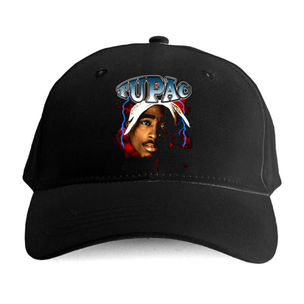 Czapka bootleg rap- Tupac czerwona