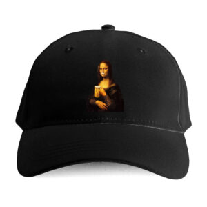 Śmieszna bekowa czapka do chlania - mona lisa