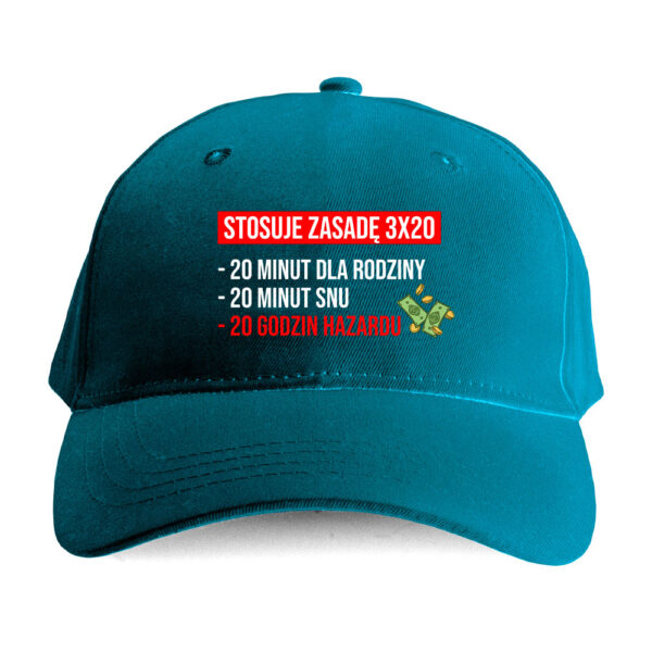 Czapka hobbystyczna dla hazardzisty - stosuje zasade 3x20 - obrazek 3