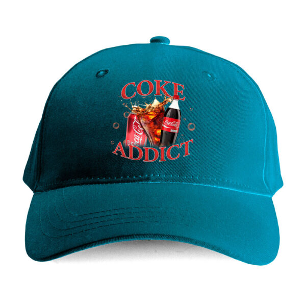Czapka humor plus size - coke addict - obrazek 3