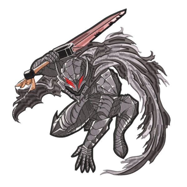 Bluza haftowana anime - Warrior - obrazek 2