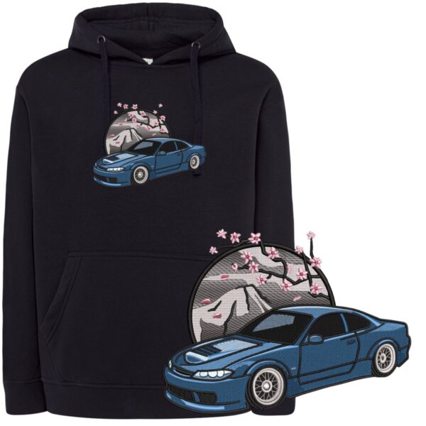 Bluza haftowana auto - niebieskie