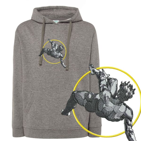 Bluza haftowana anime - spadająca postać