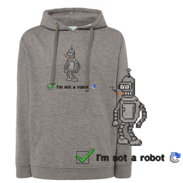 Bluza haftowana śmieszna - I'm not a robot