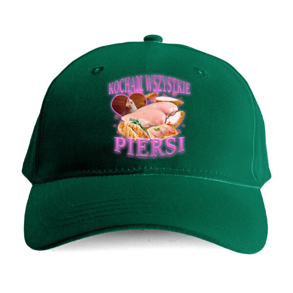 Czapka Czarny humor Bekowa - kocham piersi - obrazek 2