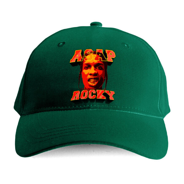 Czapka bootleg rap- A$AP Rocky czerwony - obrazek 2