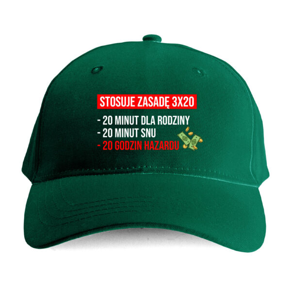 Czapka hobbystyczna dla hazardzisty - stosuje zasade 3x20 - obrazek 4