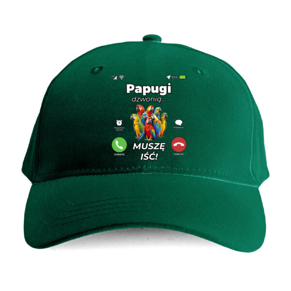Czapka ze zwierzętami bekowa – Papugi dzwonią - obrazek 2