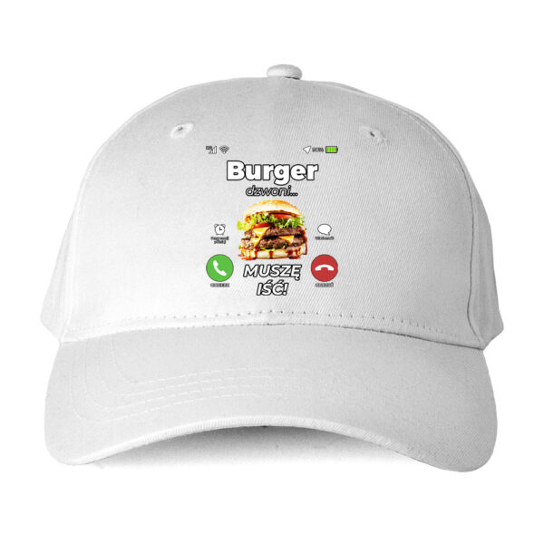 Czapka humor plus size - burger dzwoni - obrazek 4