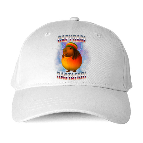 Czapka brainrot bekowa – capibara rastafati - obrazek 2