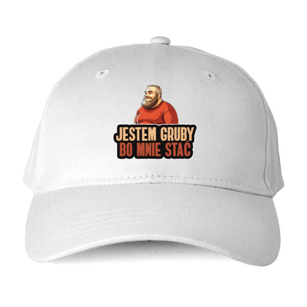 Czapka humor plus size - gruby bo mnie stać - obrazek 4