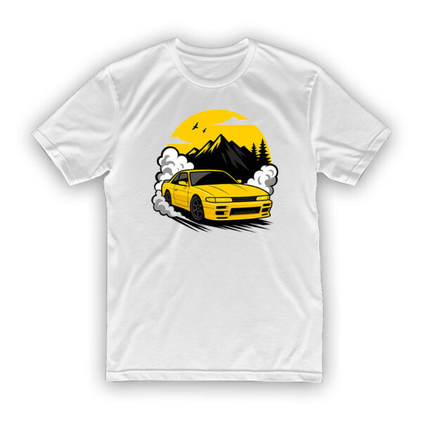 Koszulka Drift Car - JDM żółte - obrazek 2