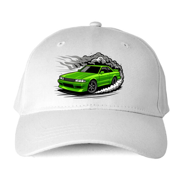 Czapka Drift Car - Zielony samochód wyścigowy - obrazek 2