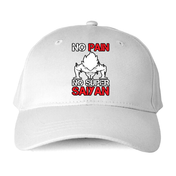 Czapka sportowa – No pain no super saiyan - obrazek 4