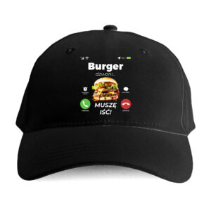 Czapka humor plus size - burger dzwoni