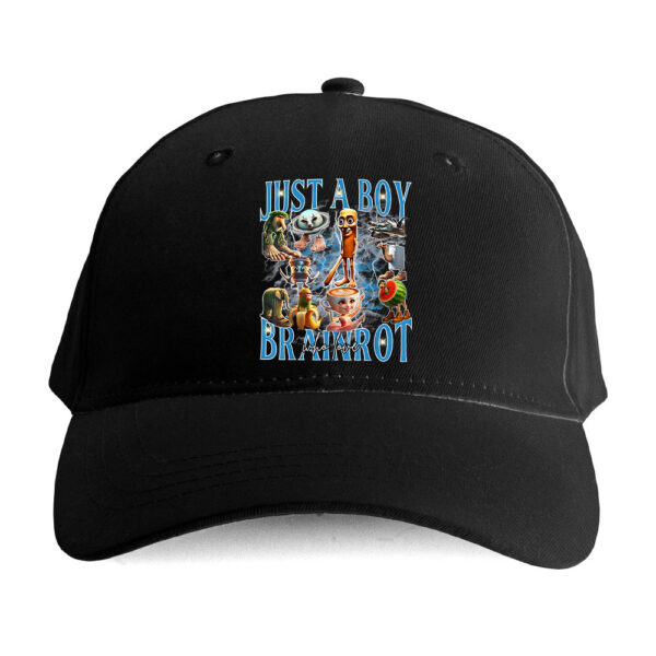 Czapka brainrot bekowa – just a boy who loves brainrot