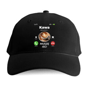 Czapka humor plus size - kawa dzwoni