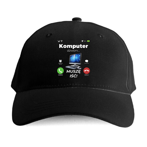 Czapka dla informatka – komputer dzwoni