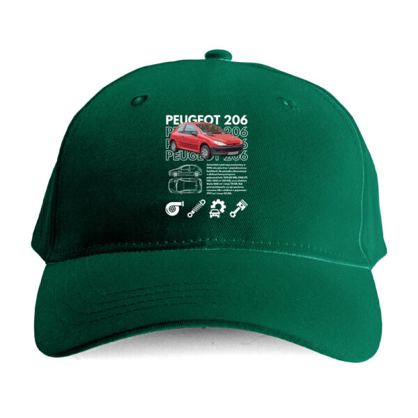 Czapka motoryzacyjna bootleg - PEUGEOT 206 - obrazek 2