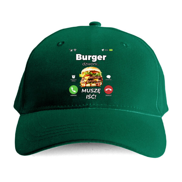 Czapka humor plus size - burger dzwoni - obrazek 2