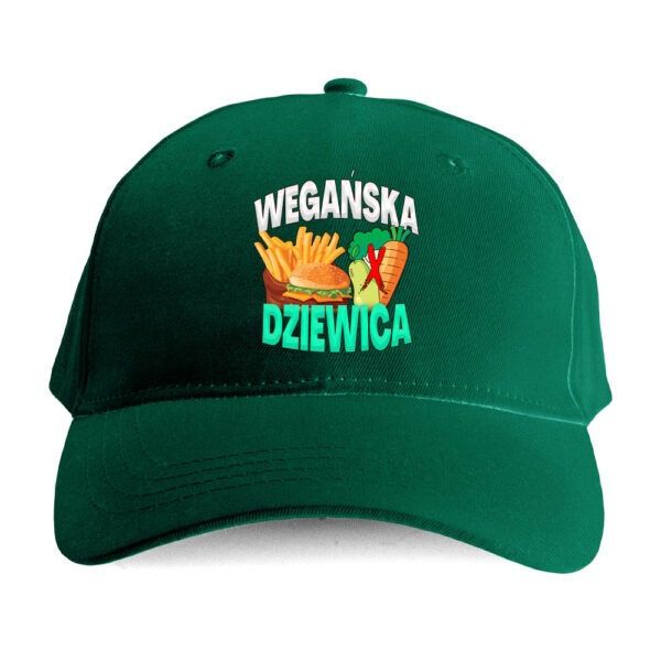 Czapka humor plus size - wegańska dziewica - obrazek 2