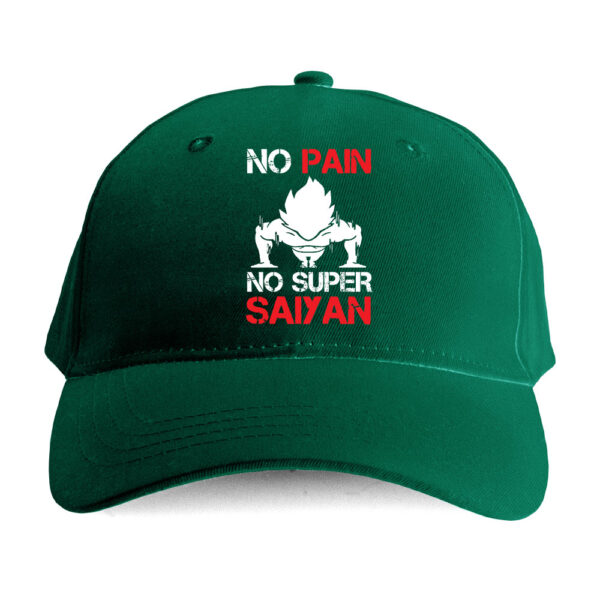 Czapka sportowa – No pain no super saiyan - obrazek 2