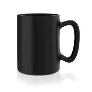 Czarny kubek z nadrukiwem