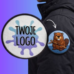 Naszywka okrągła z Twoim logo grafiką