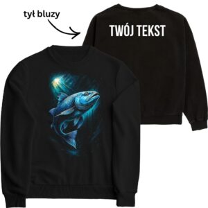 #1 Bluza bez kaptura prezent dla wędkarza – tuńczyk