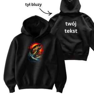 #12 Bluza z kapturem motyw rybny – łosoś