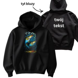 #13 Bluza z kapturem motyw rybny – sardynki ławica
